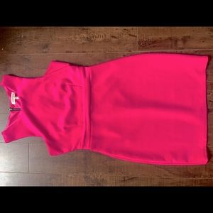 Hot pink mini dress